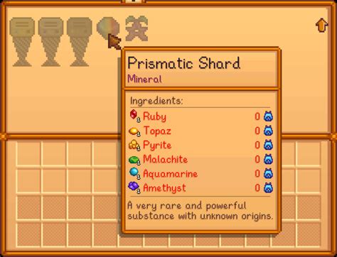 Prismatic Shard Stardew Valley