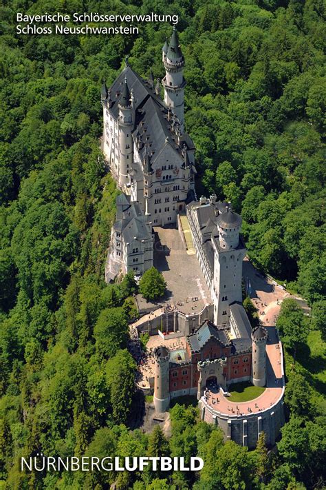 Schloss Neuschwanstein, Luftaufnahme