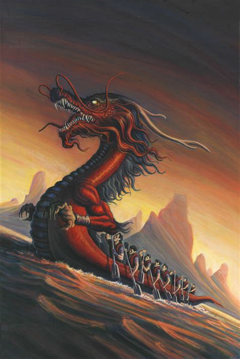 Dragon Boat Festival (acrylic) | Dragon boat festival, Dragon boat ...