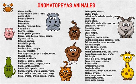 onomatopeyas animales su nombre alta calidad - Orientación Andújar ...