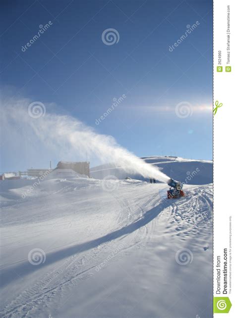 Artificial snow machine stock photo. Image of work, artificial - 2624960