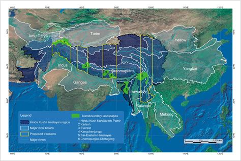 Hindu Kush Mountains Map