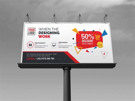 Discount Billboard Banner Template 000353 - Template Catalog