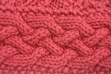 Pink knitted wool texture background image