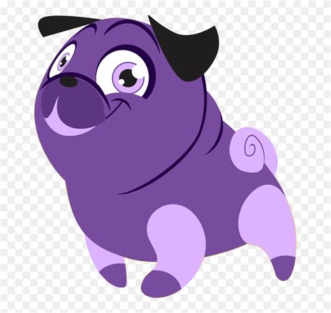 Toy Dog,pug,purple - Purple Dog Cartoon Png Clipart (#5670336) - PinClipart