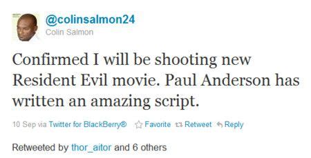 Resident Evil: Retribution Adds Colin Salmon