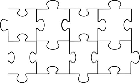 Free Puzzle Pieces Template, Download Free Puzzle Pieces Template png ...