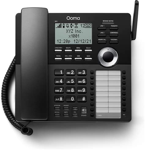 Ooma Office DP1-O Business Desk Phone –Connects wirelessly to Ooma ...