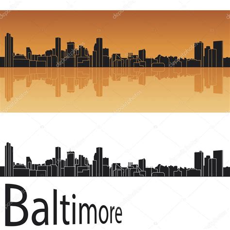 Baltimore skyline Stock Vector by ©paulrommer 11783147