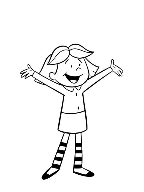 Emily Elizabeth from Clifford coloring page - Download, Print or Color Online for Free