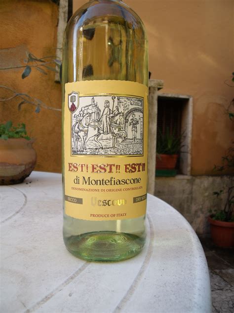 Est! Est! Est! Montefiascone, VT | Rosé wine bottle, Wine bottle, Whiskey bottle