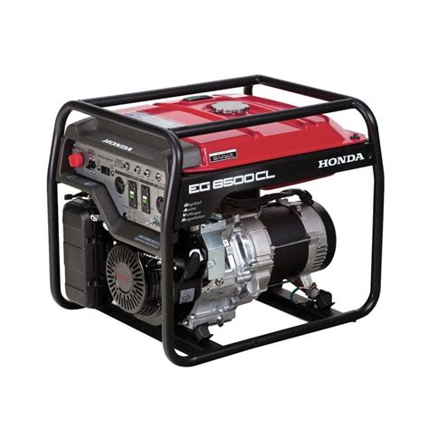 Honda 6500-Watt Gasoline Generator with Gfci Duplex Outlet Protection ...