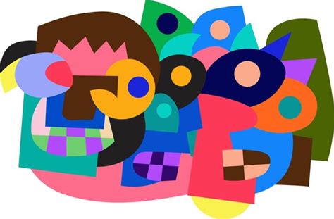 Premium Vector | Colorful abstract art