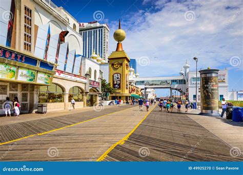 Atlantic City on the Boardwalk Editorial Image - Image of jersey ...