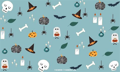 12 Cute Halloween Wallpaper Ideas : Spooky Blue Background 1 - Fab Mood ...