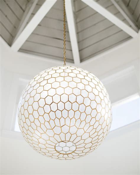 Capiz Honeycomb Pendant | Capiz chandelier, Ceramic floor tiles, Decor