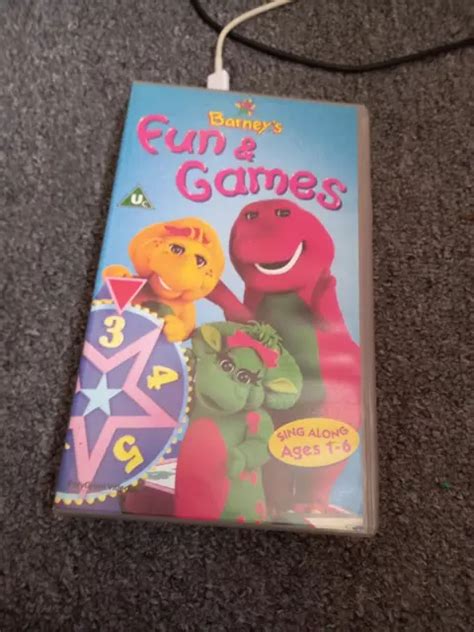 BARNEY FUN AND Games VHS 1997 Tested - PicClick UK