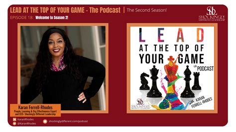 Episode 18 | Welcome to Season 2 of the Lead at the Top of Your Game ...