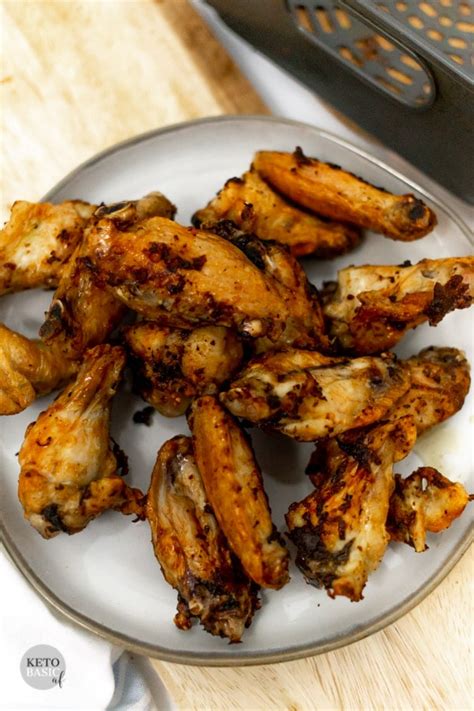 EXTRA CRISPY Air Fryer Frozen Chicken Wings - KetoBasicAF