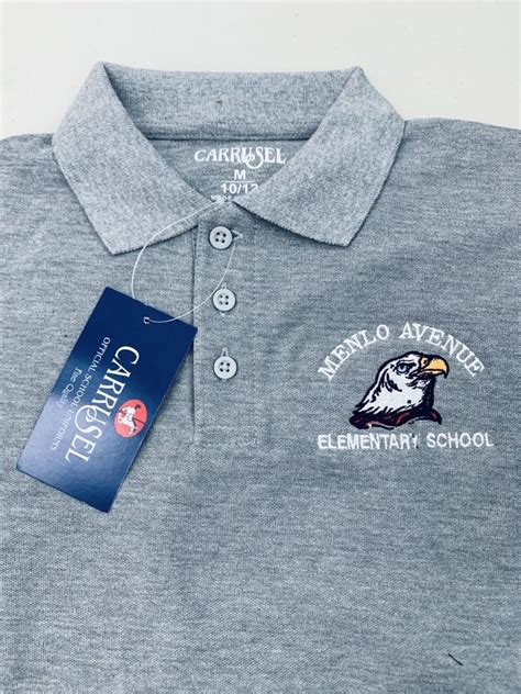 Menlo Ave Elementary Polo Shirt - Carrusel Uniforms and Embroidery