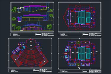 auditorium dwg project | DwgDownload.Com