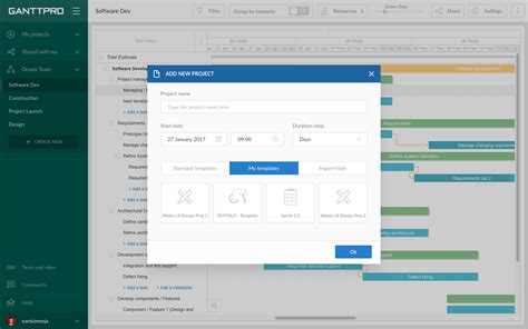 Simple Gantt Chart Template Free - Excel TMP