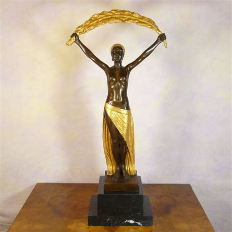 Art deco bronze sculpture - statues