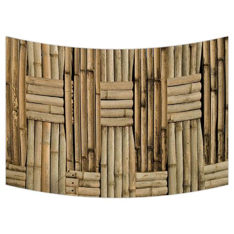 ZKGK Nature Bamboo Wall Tapestry Wall Hanging Wall Decor Art for Living Room Bedroom Dorm Cotton ...