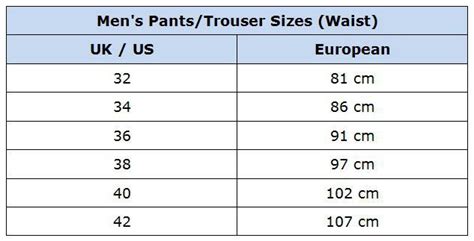 Fresh What is the Pant Size Conversion Chart Check more at https ...