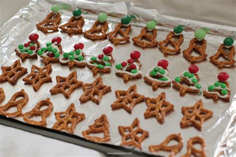 White Chocolate Christmas Holiday Pretzels and Santa's Snack Mix - PinkWhen