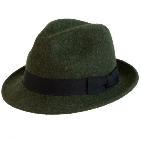 Wool Snap Brim Fedora by Broner - MOSS / L | Fashion inspiration design, Hat fashion, Classic hats