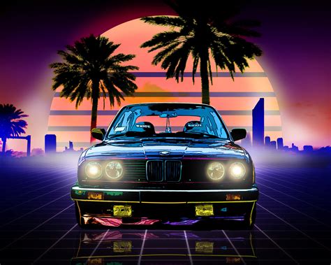 Bmw Retro Style, HD 4K Wallpaper