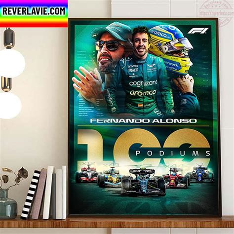 Fernando Alonso 100th Podium Reinstated Home Decor Poster Canvas - REVER LAVIE