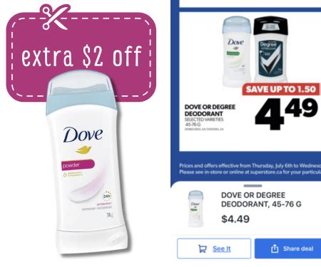 Save $2 With Dove Deodorant Coupon