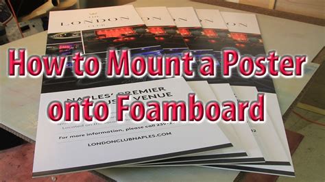 How To Mount Poster On Foam Board