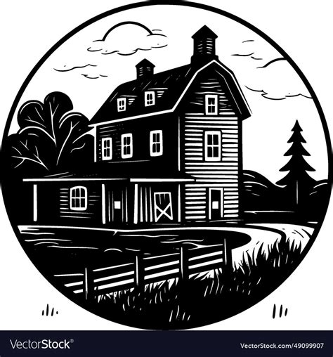 Farmhouse - high quality logo ideal for t-shirt Vector Image