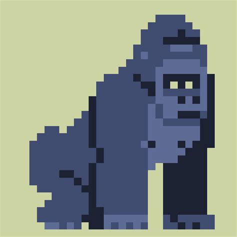 Pixel Art Gorilla GIF - Find & Share on GIPHY