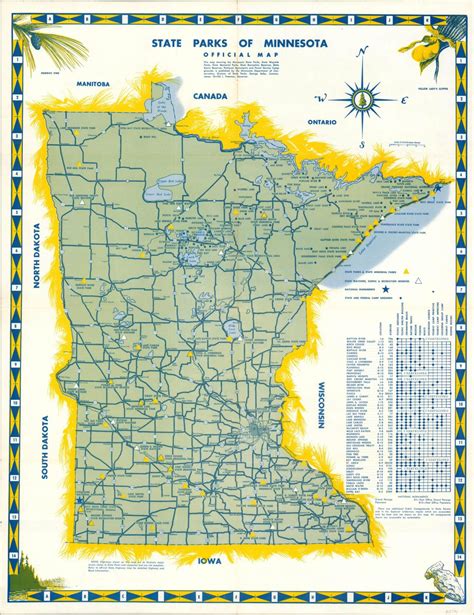 State Parks of Minnesota Official Map – Curtis Wright Maps