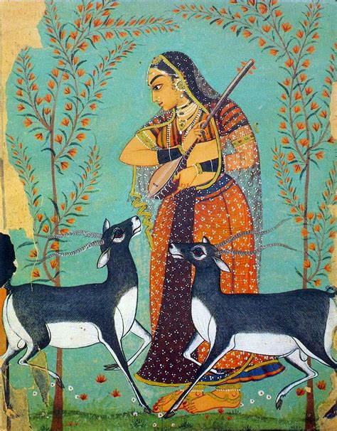 Indian Miniature Paintings: Deer