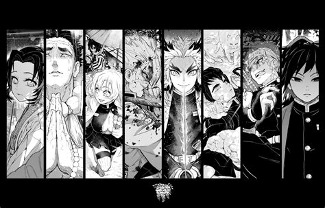 Demon Slayer Black And White Wallpapers - Wallpaper Cave