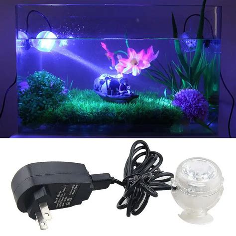 Luminaria 1W LED Night Light Aquarium Bubble Fish Tank Lamp Colors PVC Amphibious-in LED Night ...