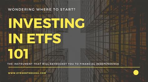 Investing in ETFs 101 for beginners | Eyes on the Goal