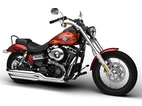 Harley-Davidson FXDWG Dyna Wide Glide 2015 3D model | CGTrader