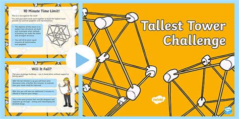 Tallest Tower Challenge PowerPoint (profesor hizo) - Twinkl