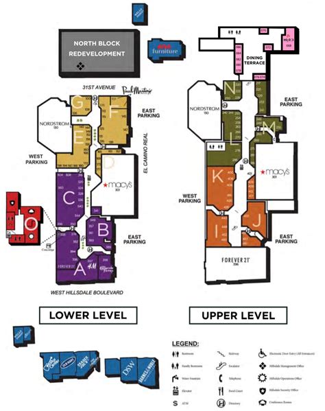 Directory Fayette Mall Map