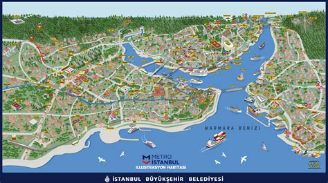 Illustrated map of Istanbul Metro [5777x3233] : r/MapPorn