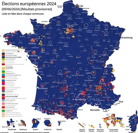 Cartes interactives des résultats des élections européennes de 2024 en ...