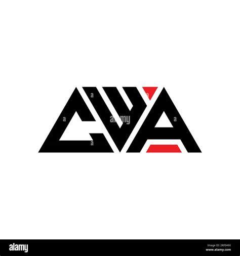 CWA triangle letter logo design with triangle shape. CWA triangle logo ...