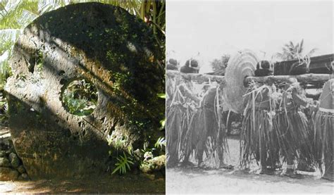 The Rai Stones are huge stone wheels used as currency on the island of Yap