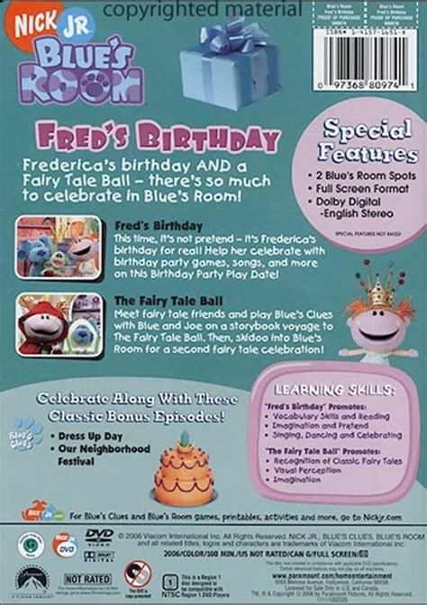 Blue's Clues: Blue's Room - Fred's Birthday (DVD 2006) | DVD Empire